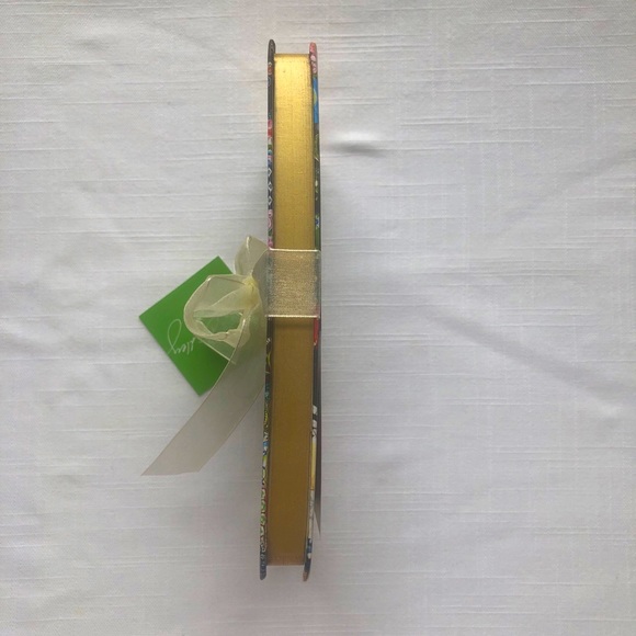 Vera Bradley Hard Journal w/ Lines Gold Edge NWT - Picture 5 of 7